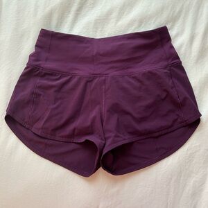 Lululemon high rise 2.5 speed up shorts